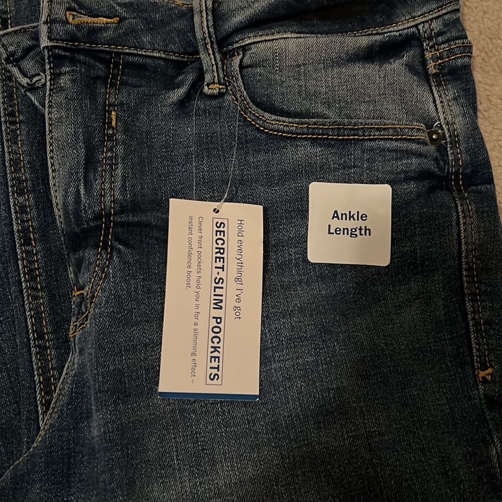 Old Navy Women's Ankle Jeans - Dark Blue